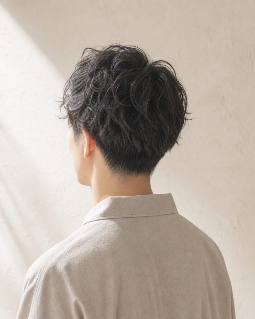 メンズのニュアンスパーマ